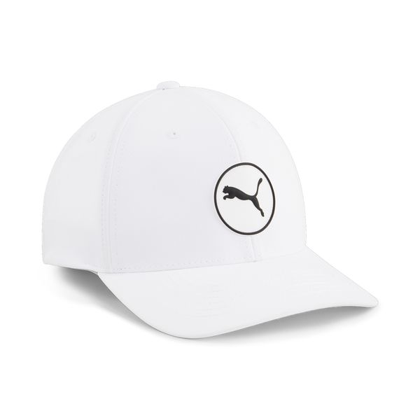 Puma Men's Puma Circle Cat Tech Golf Cap, White, Size Adult, Accessories