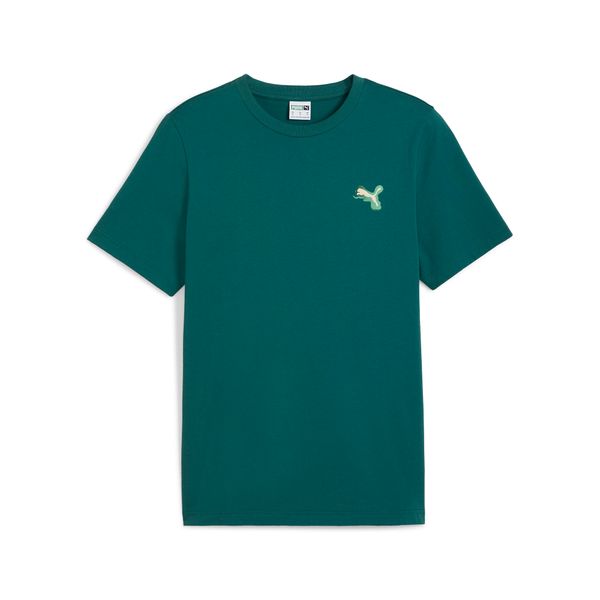 PUMA Men's Puma CLASSICS Brand Love T-Shirt, Green, Size L, Clothing