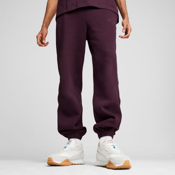 PUMA Men's Puma CLASSICS+ Relaxed Sweatpants, Purple, Size S, Clothing