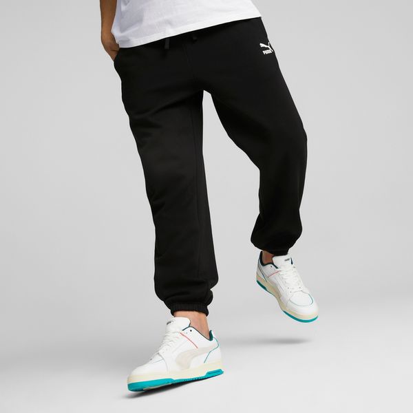 PUMA Men's Puma Classics Sweatpants, Black, Size S, Clothing