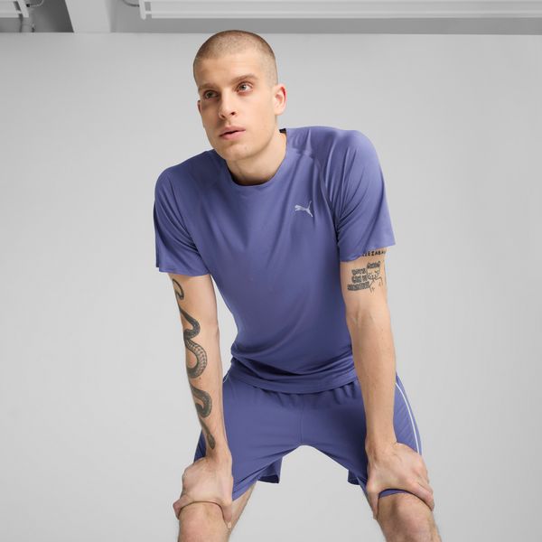 PUMA Men's Puma CLOUDSPUN Running T-Shirt, Blue, Size S, Clothing