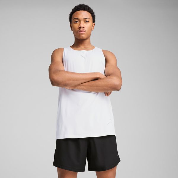 PUMA Men's Puma CLOUDSPUN Running Tank, White, Size L, Clothing