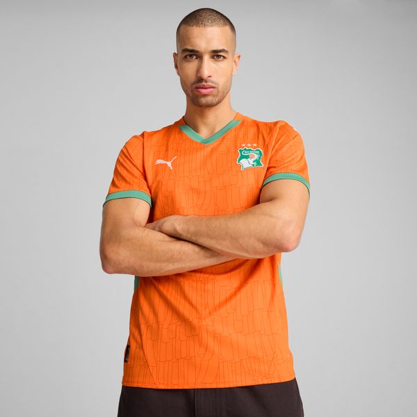 PUMA Men's Puma Côte d'Ivoire 2025 Home Jersey, Orange, Size 3XL, Clothing