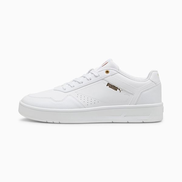 PUMA Men's PUMA Court Classic Sneakers, White/Gold