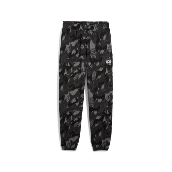 PUMA Men's Puma Dress Code Camo Basketball Sweatpants, Black, Size M, Sports
