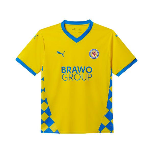 PUMA Men's Puma Eintracht Braunschweig 24/25 Home Jersey, Yellow, Size 3XL, Sport