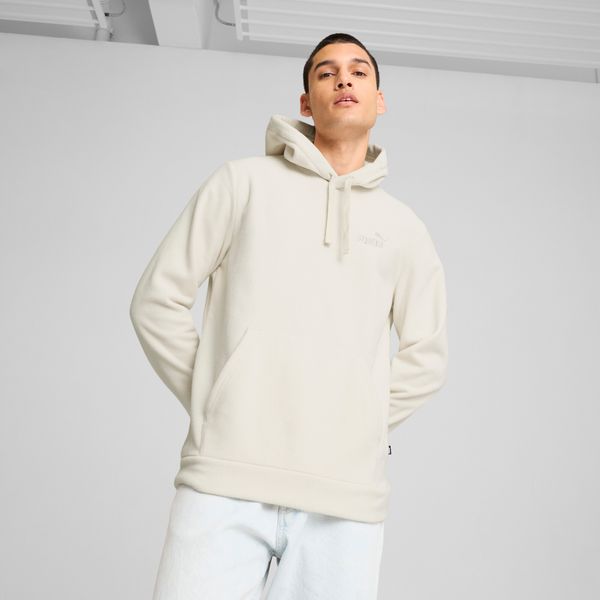 PUMA Men's Puma ESS ELEVATED Hoodie, White, Size XXL, Clothing