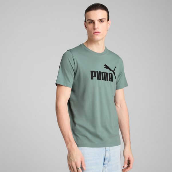 PUMA Men's Puma ESS No. 1 Logo T-Shirt, Green, Size XXL, Clothing