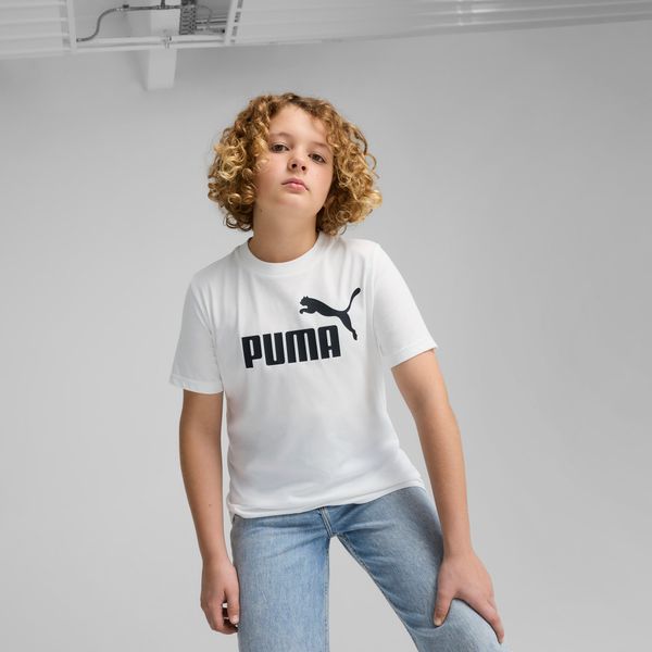 PUMA Men's Puma ESS No. 1 Logo Tee Youth, White, Size 13-14Y, Clothing