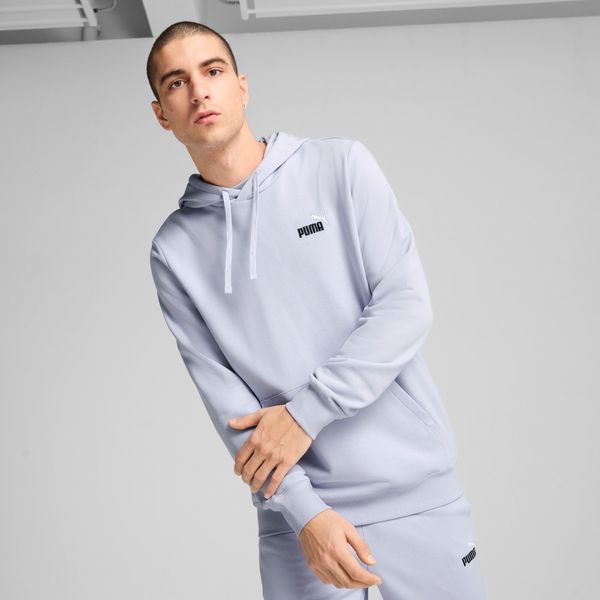 PUMA Men's Puma Essentials 2 Colour Small No. 1 Logo Hoodie, Blue, Size M, Clothing