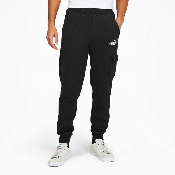 PUMA Men's Puma Essentials Cargo Pants, Black, Size XXL, Clothing