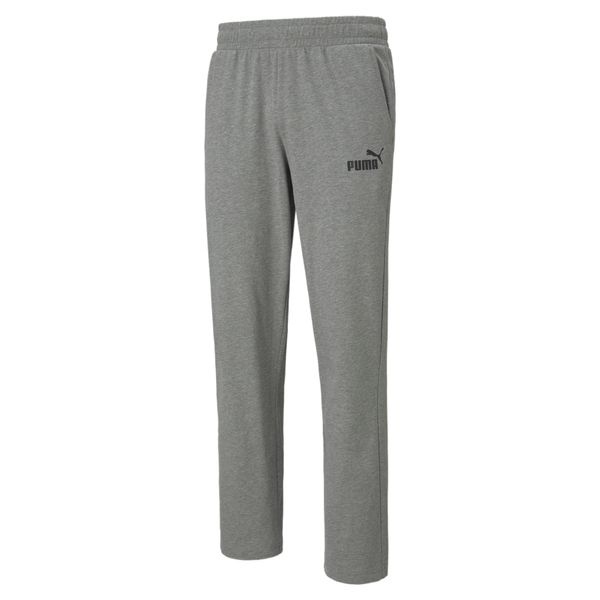 PUMA Men's Puma Essentials Jersey Pants, Gray, Size S, Clothing