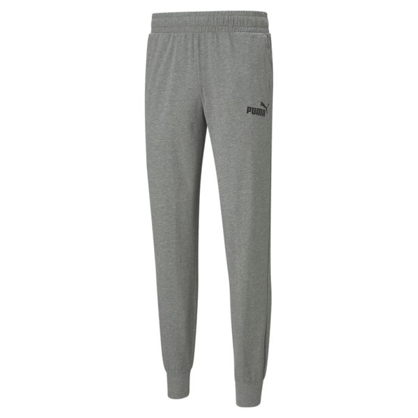 PUMA Men's Puma Essentials Jersey Sweatpants, Gray, Size XS, Men