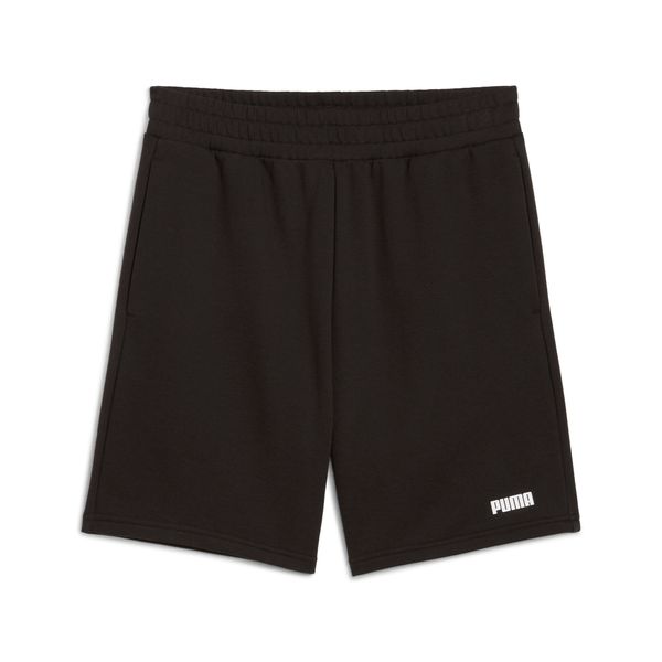 PUMA Men's Puma Essentials Logo 8" Shorts, Black, Size XL, Men