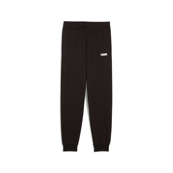 PUMA Men's Puma Essentials Logo Sweatpants, Black, Size 7-8Y, Clothing