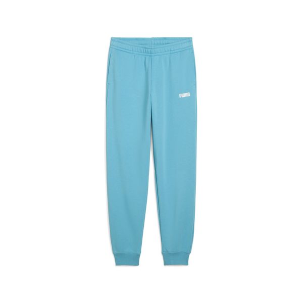 PUMA Men's Puma Essentials Logo Sweatpants, Blue, Size 15-16Y, Clothing
