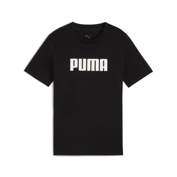 PUMA Men's Puma Essentials Logo Tee Youth, Black, Size 11-12Y, Age