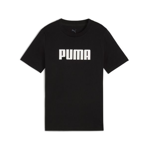 PUMA Men's Puma Essentials Logo Tee Youth, Black, Size 7-8Y, Age