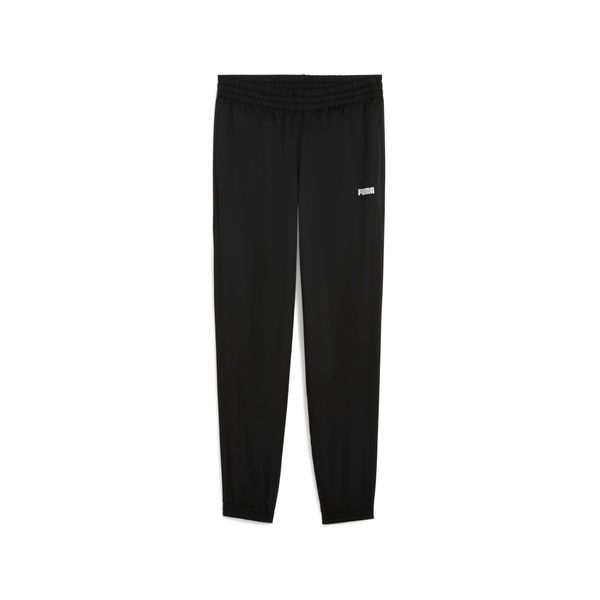 PUMA Men's Puma Essentials Logo Woven Pants, Black, Size S, Men