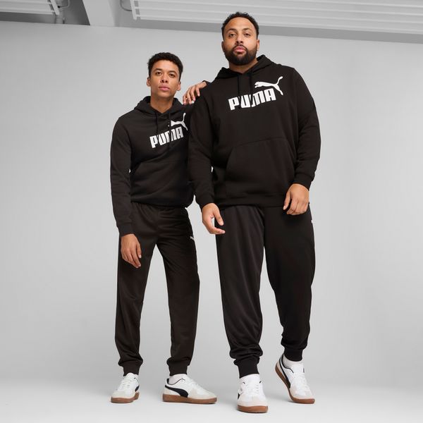 PUMA Men's Puma Essentials No.1 Logo Poly Pants, Black, Size XL, Men