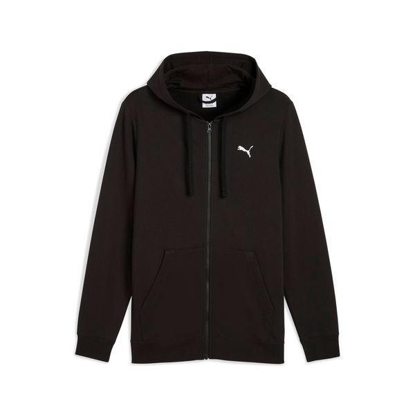 PUMA Men's Puma Essentials Small Logo Full-Zip, Black, Size XXL, Men