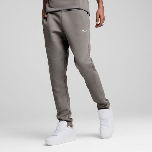 PUMA Men's Puma EVOSTRIPE Pants, Gray, Size S, Clothing