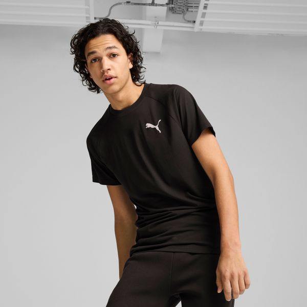 PUMA Men's Puma EVOSTRIPE T-Shirt, Black, Size S, Clothing
