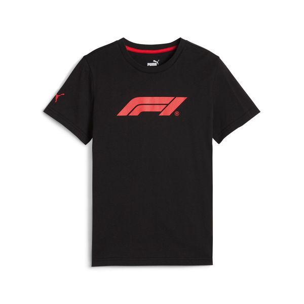 PUMA Men's Puma F1Â® ESS Youth Motorsport T-Shirt, Black, Size 7-8Y, Clothing