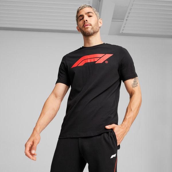 PUMA Men's Puma F1Â® ESS's Motorsport Logo T-Shirt, Black, Size S, Clothing