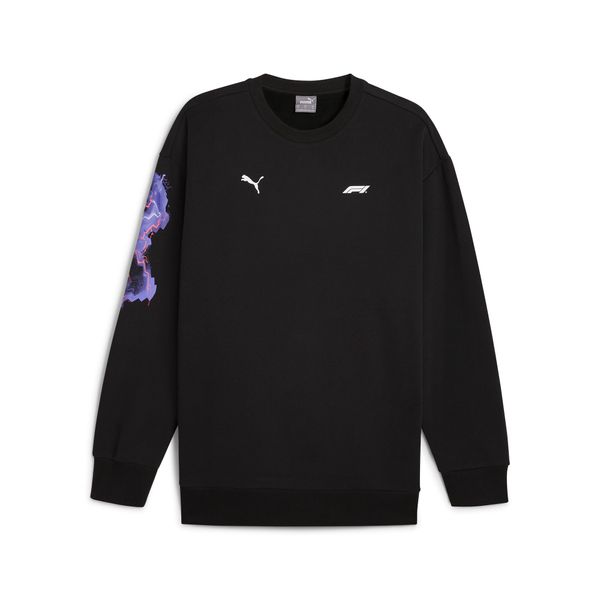 PUMA Men's Puma F1® Neon Energy Sweatshirt, Black, Size XS, Sport