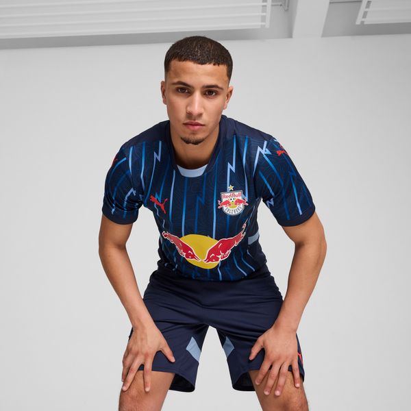 PUMA Men's Puma FC Red Bull Salzburg 24/25 Away Jersey, Blue, Size XXL, Clothing