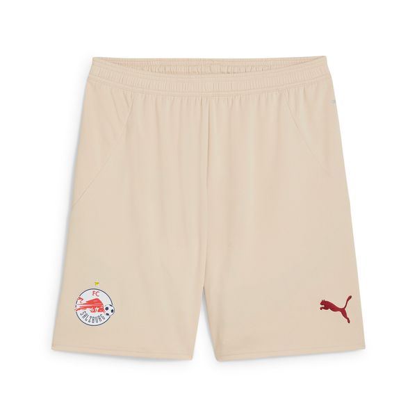 PUMA Men's Puma FC Red Bull Salzburg 24/25 Shorts, Beige, Size S, Sport