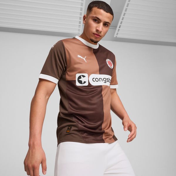 PUMA Men's Puma FC St. Pauli 24/25 Home Jersey, Brown, Size L, Clothing