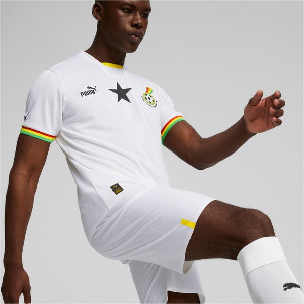 PUMA Men's Puma Ghana 2024 Home Jersey, White, Size L, Clothing