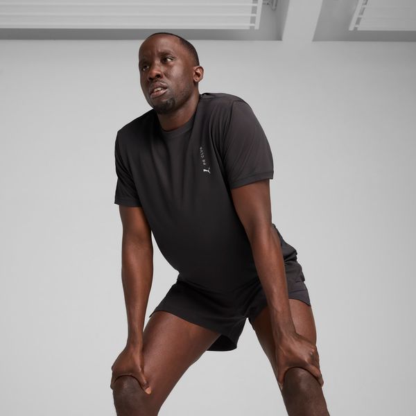 PUMA Men's Puma Graphic Running T-Shirt, Black, Size L, Clothing