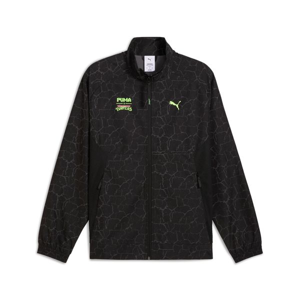 PUMA Men's Puma HOOPS x TMNT PumaTECH Relaxed Track Jacket, Black, Size S, Clothing