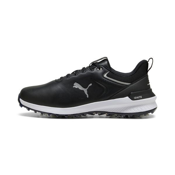 PUMA Men's Puma IGNITE Innovate Leather Golf Shoes, Black, Size 44, Shoes