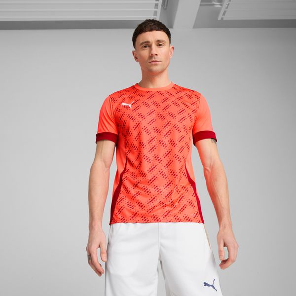 PUMA Men's Puma INDIVIDUAL Graphic Padel Jersey, Red, Size XL, Clothing