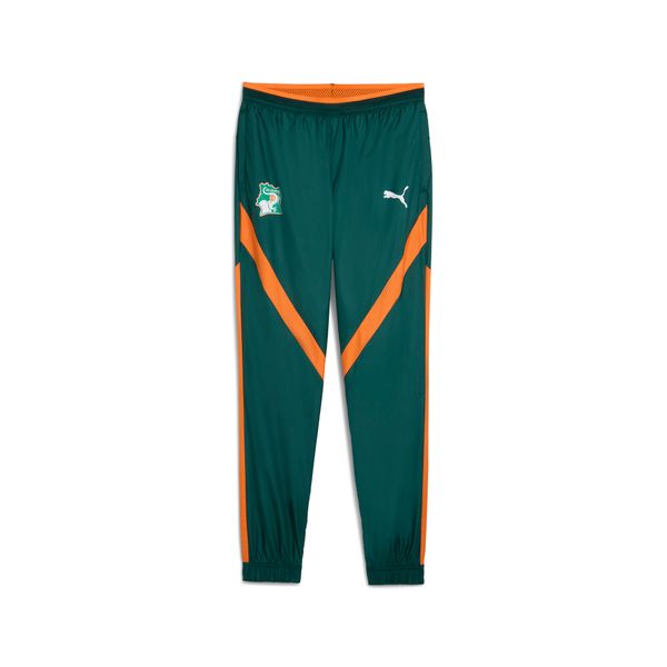 PUMA Men's Puma Ivory Coast 2025 Pre-match Woven Pants, Green, Size 3XL, Sport