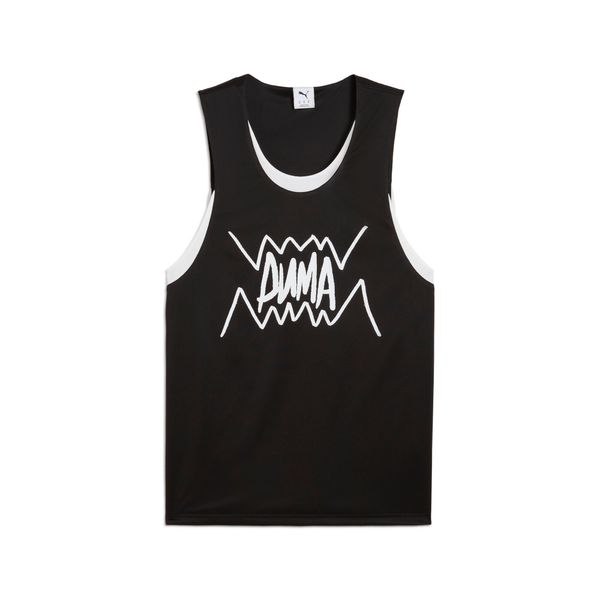 PUMA Men's Puma Jaws Core Basketball Tank, Black, Size L, Basketball