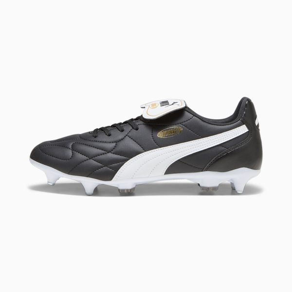 PUMA Men's PUMA King Top Mxsg Football Boots, Black/White/Gold