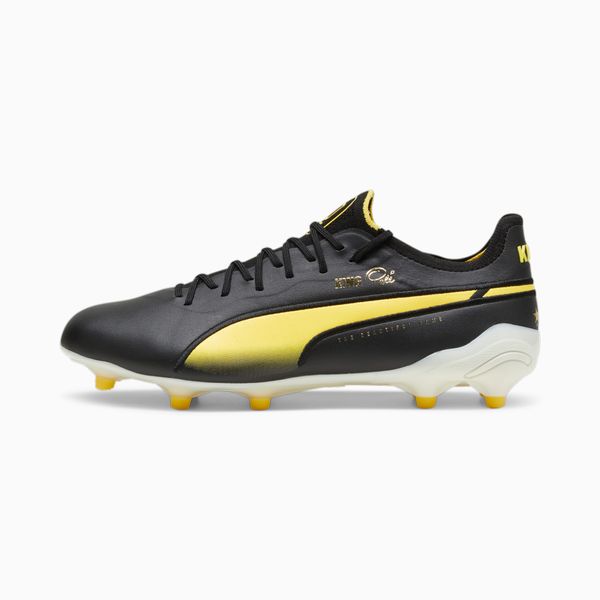 PUMA Men's PUMA King Ultimate PelÃ© FG/AG Football Boots, Black/White/PelÃ© Yellow