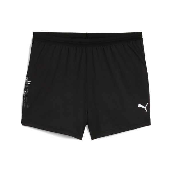 PUMA Men's Puma Knit 3" Split Running Shorts, Black, Size XS, Sports