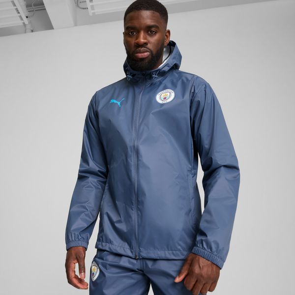PUMA Men's Puma Manchester City All-Weather Training Jacket, Blue, Size XXL, Clothing