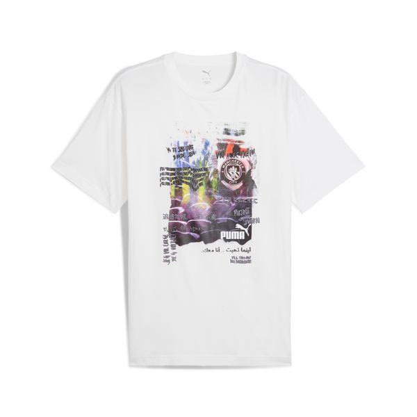 PUMA Men's Puma Manchester City ftbl NRGY+ T-Shirt, White, Size 3XL, Sport