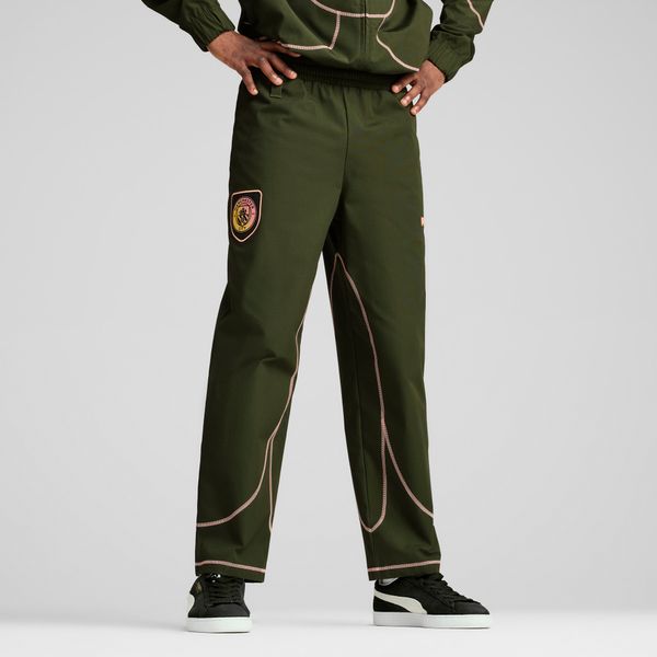 PUMA Men's Puma Manchester City ftbl STATEMENT Track Pants, Green, Size XS, Clothing