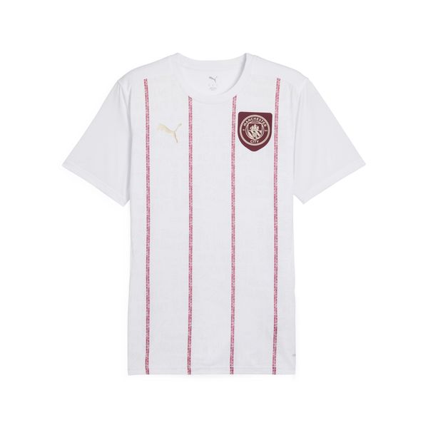 PUMA Men's Puma Manchester City Pre-match Jersey, White, Size M, Sport