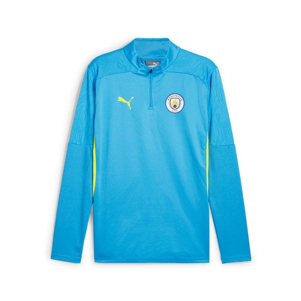 PUMA Men's Puma Manchester City Quarter-Zip Training Top, Blue, Size 3XL, Sport