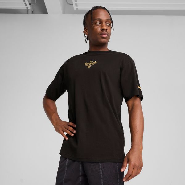 PUMA Men's Puma Melo Alwayz On 1 Basketball T-Shirt, Black, Size 3XL, Clothing