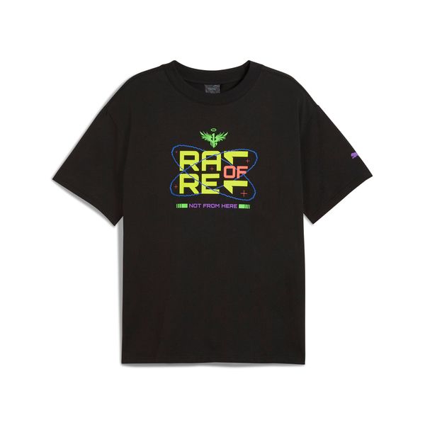 PUMA Men's Puma MELO SPARK's Basketball T-Shirt, Black, Size XXL, Sport